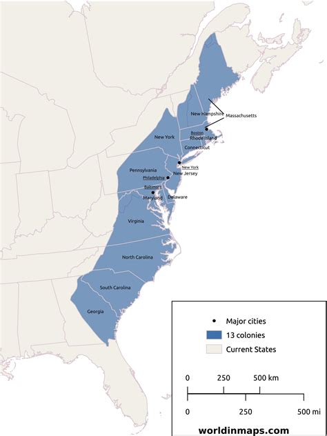 Future of MAP and its potential impact on project management Map Of The 13 Colonies